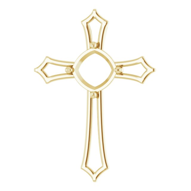 Accented Cross Pendant