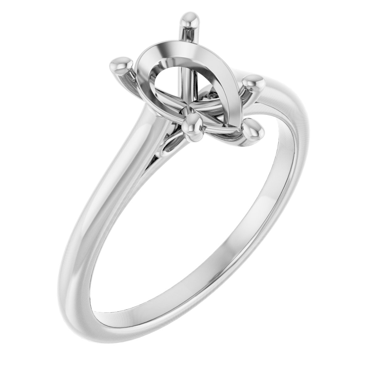 Accented Infinity-Inspired Engagement Ring