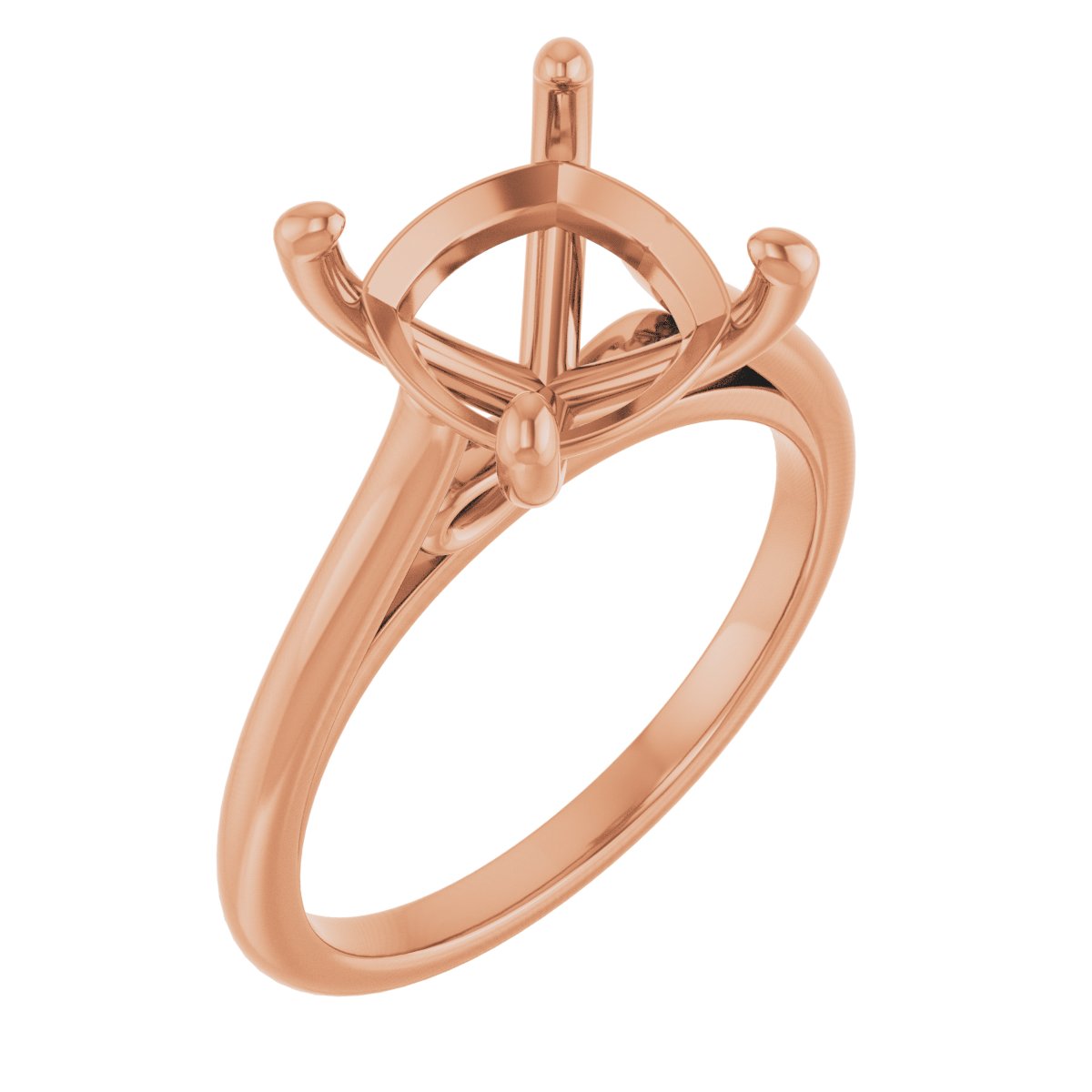 Accented Infinity-Inspired Engagement Ring