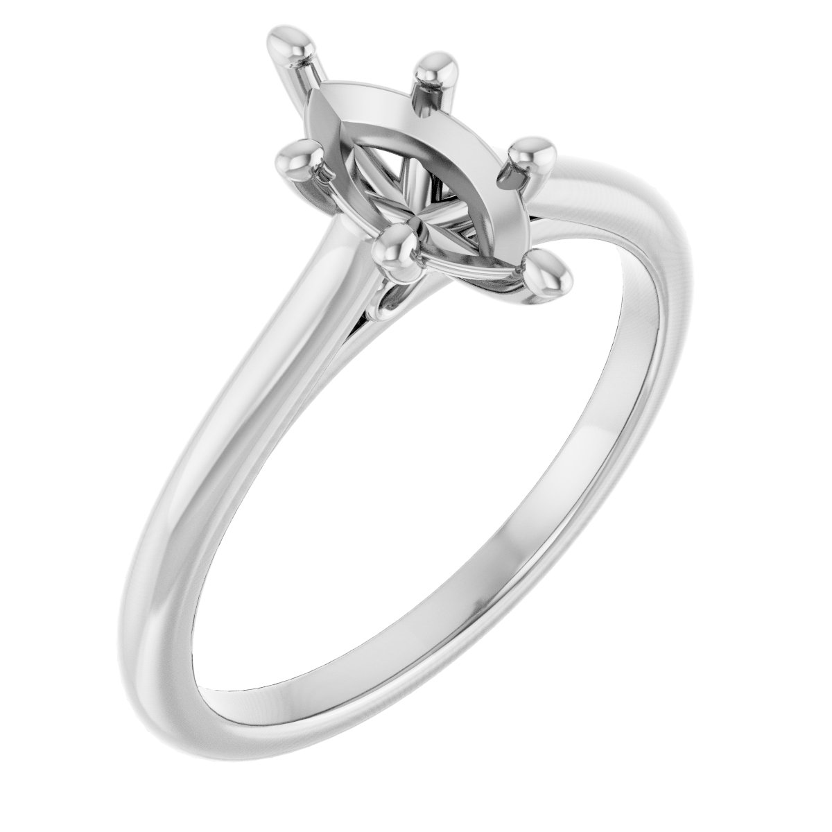 Accented Infinity-Inspired Engagement Ring
