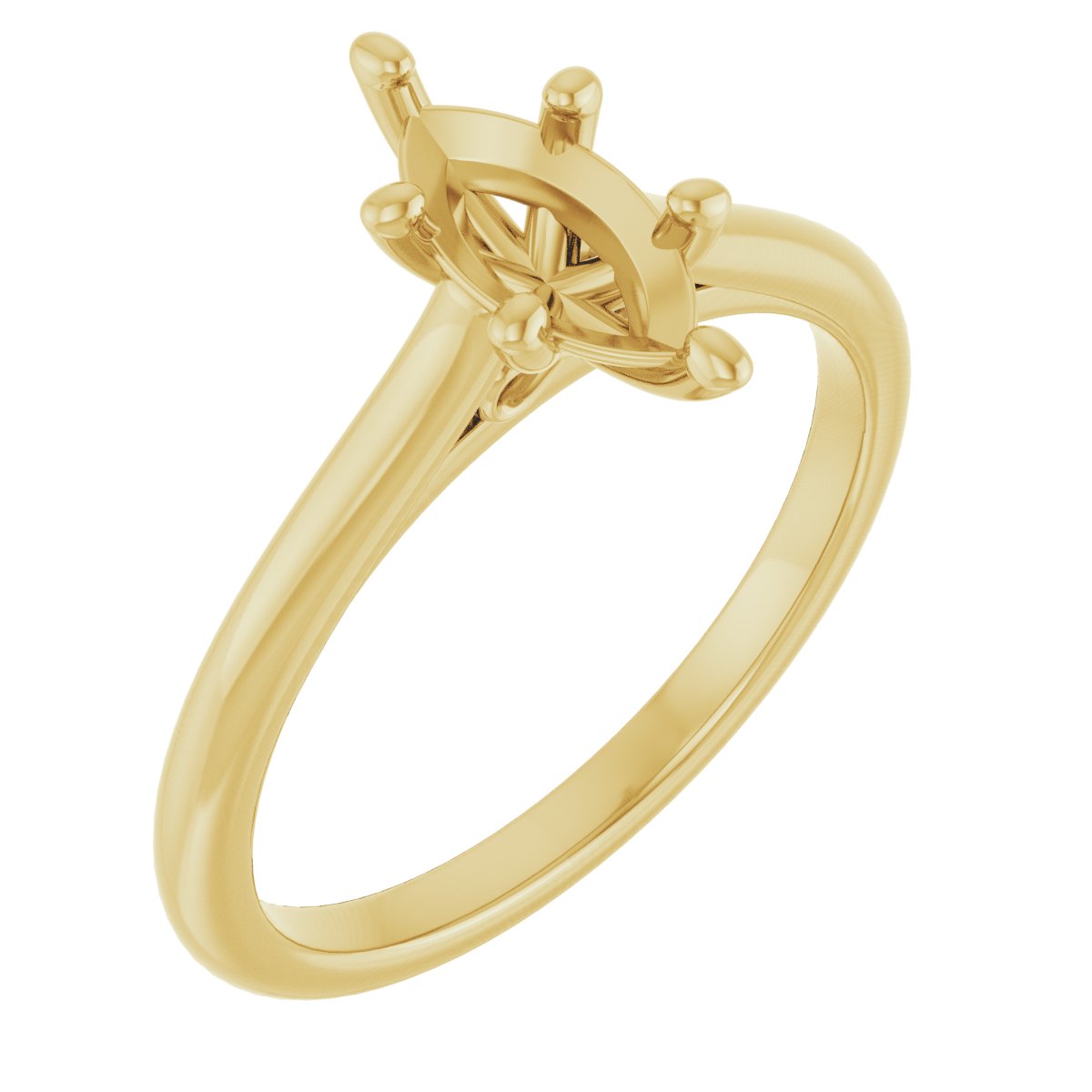 Accented Infinity-Inspired Engagement Ring