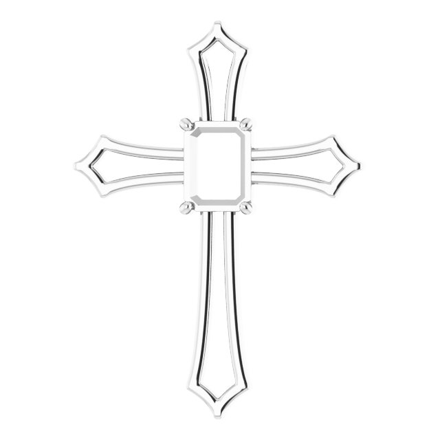 Accented Cross Pendant