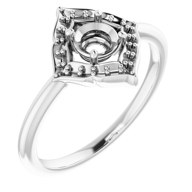 Vintage-Inspired Halo-Style Ring