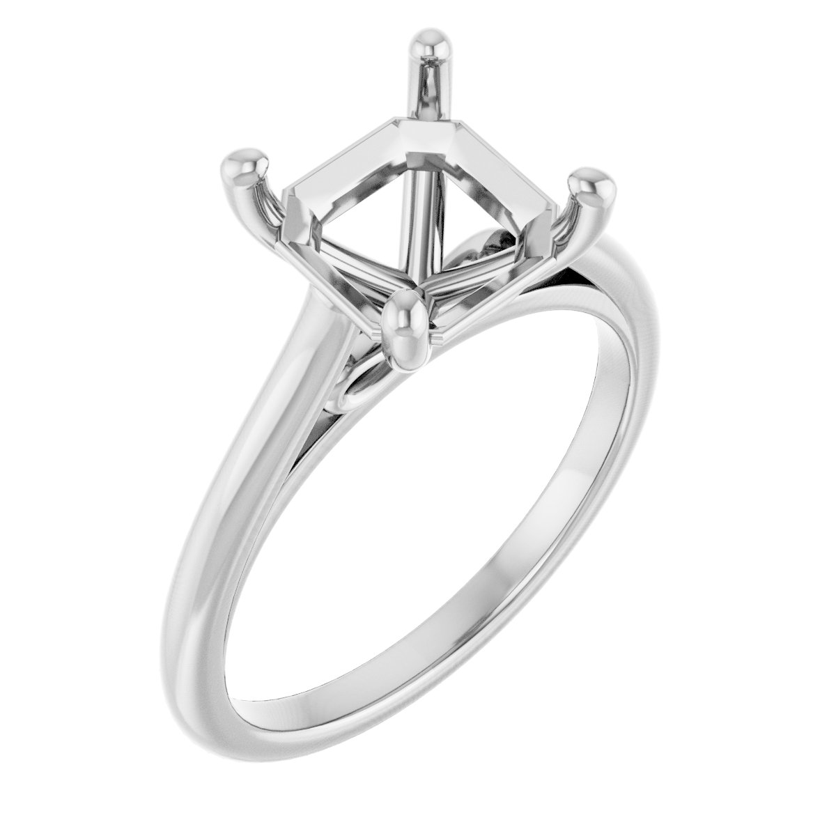 Accented Infinity-Inspired Engagement Ring