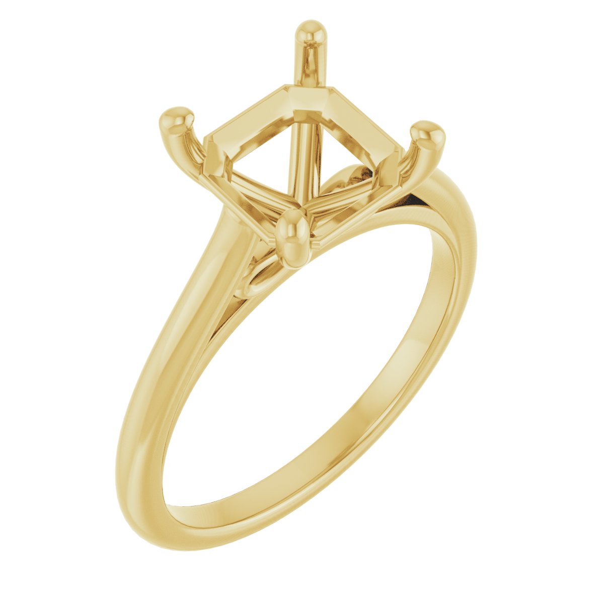 Accented Infinity-Inspired Engagement Ring