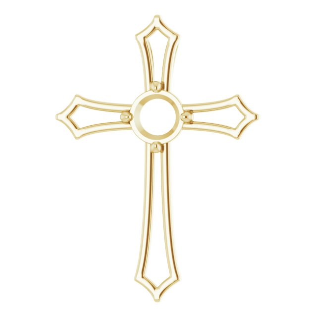Accented Cross Pendant