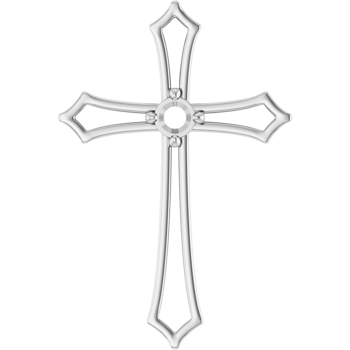 Accented Cross Pendant