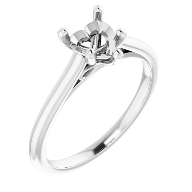 Accented Infinity-Inspired Engagement Ring