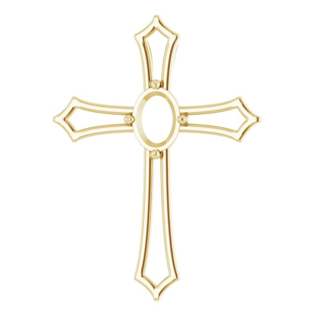 Accented Cross Pendant