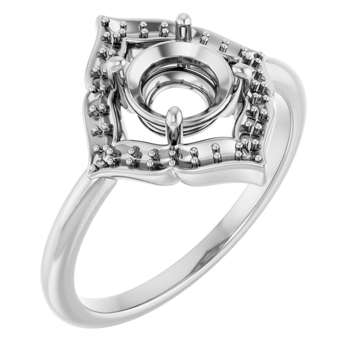 Vintage-Inspired Halo-Style Ring