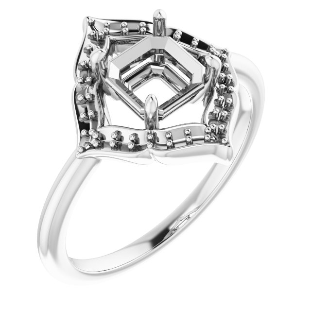 Vintage-Inspired Halo-Style Ring