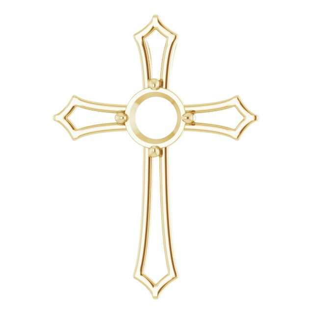 Accented Cross Pendant