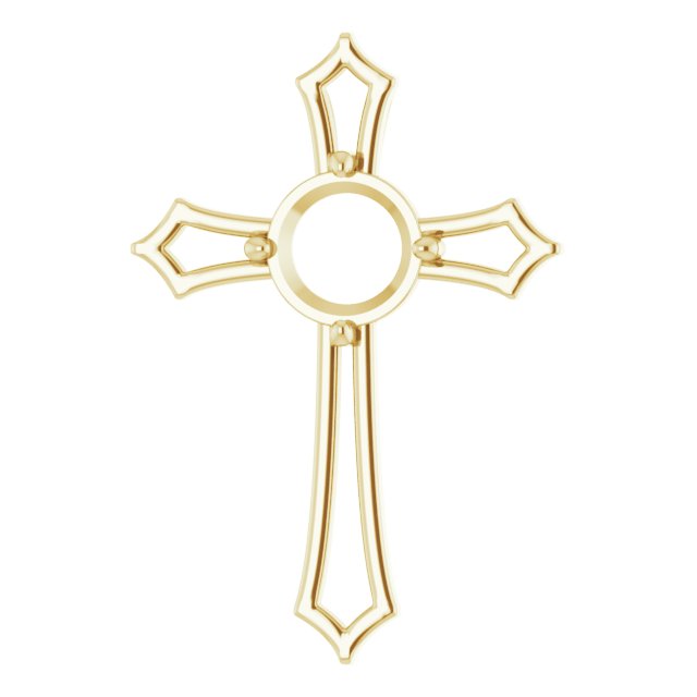 Accented Cross Pendant
