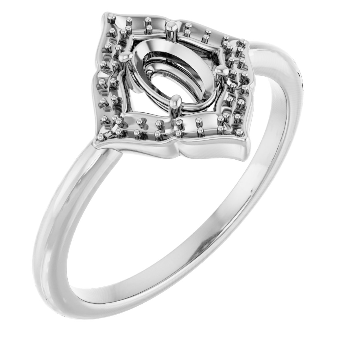 Vintage-Inspired Halo-Style Ring