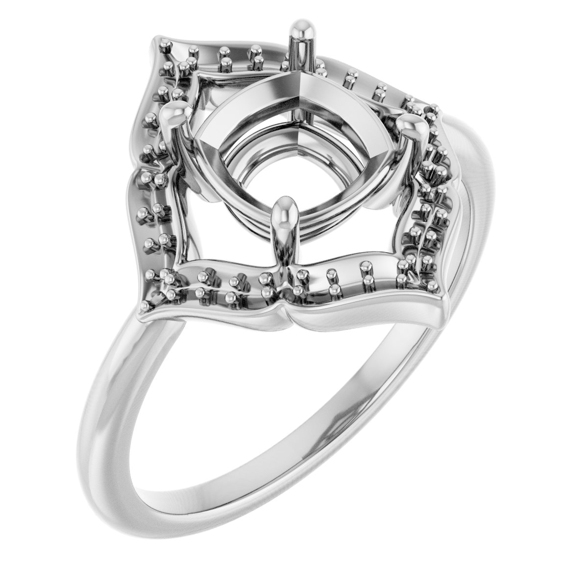 Vintage-Inspired Halo-Style Ring