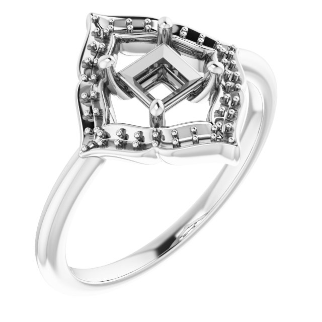 Vintage-Inspired Halo-Style Ring