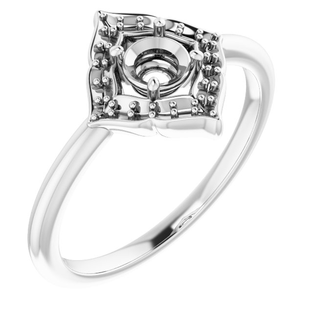 Vintage-Inspired Halo-Style Ring