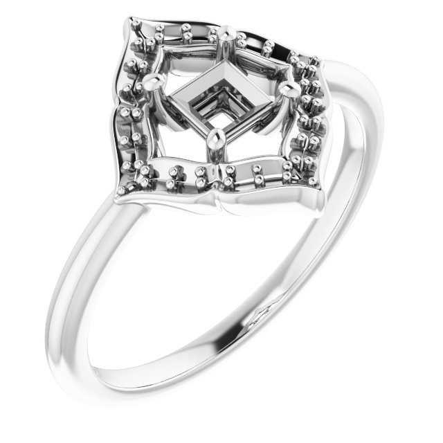 Vintage-Inspired Halo-Style Ring