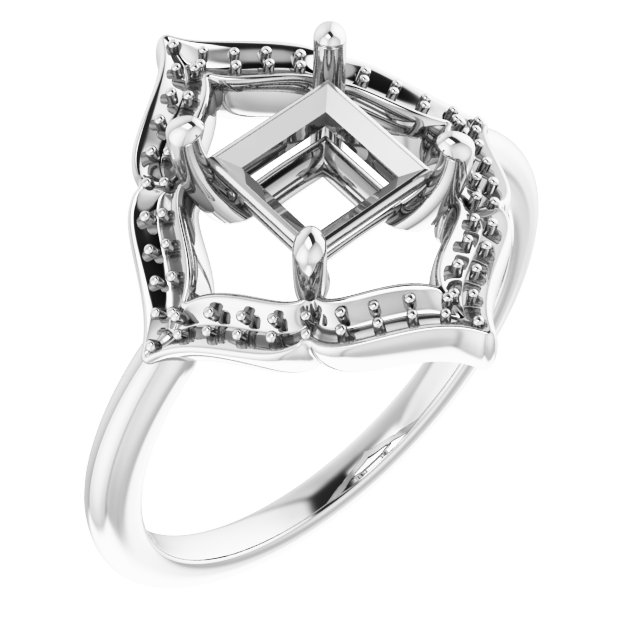 Vintage-Inspired Halo-Style Ring