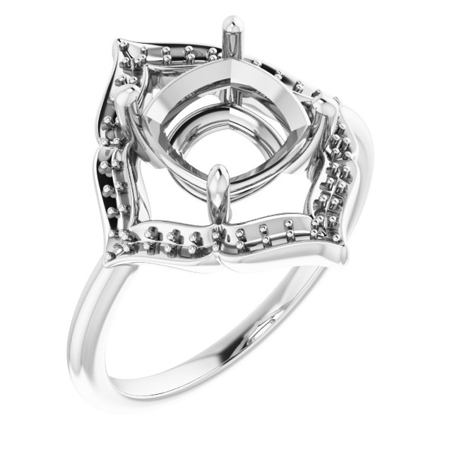 Vintage-Inspired Halo-Style Ring