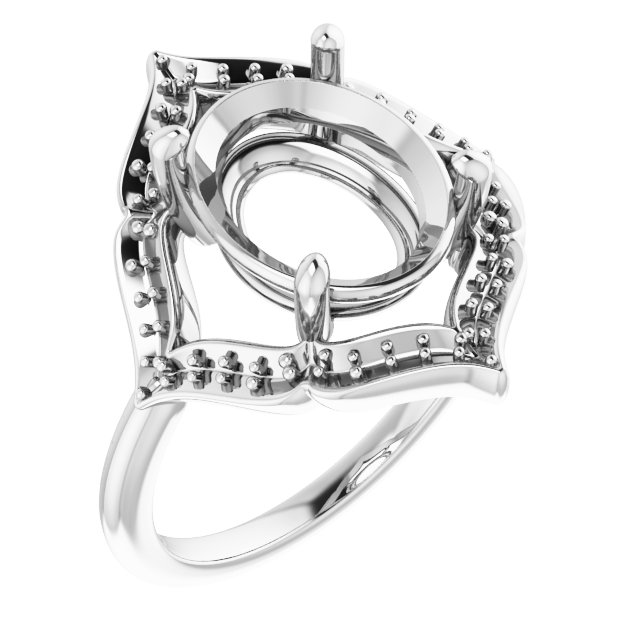 Vintage-Inspired Halo-Style Ring