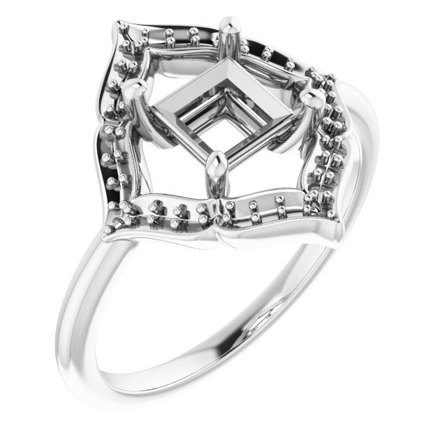 Vintage-Inspired Halo-Style Ring