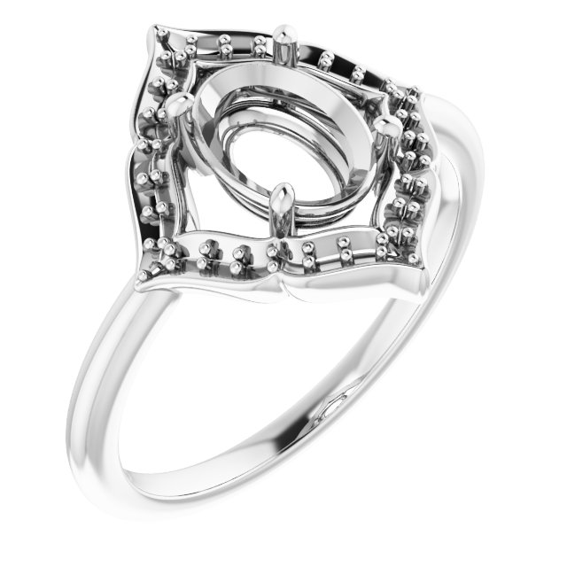 Vintage-Inspired Halo-Style Ring