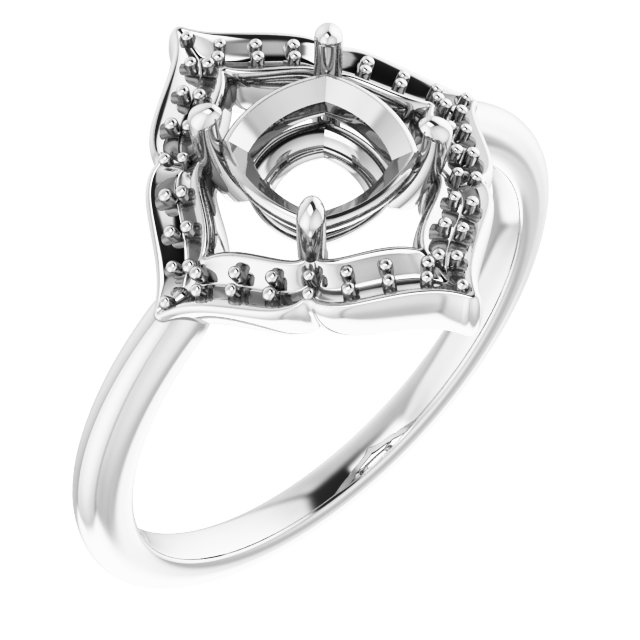 Vintage-Inspired Halo-Style Ring
