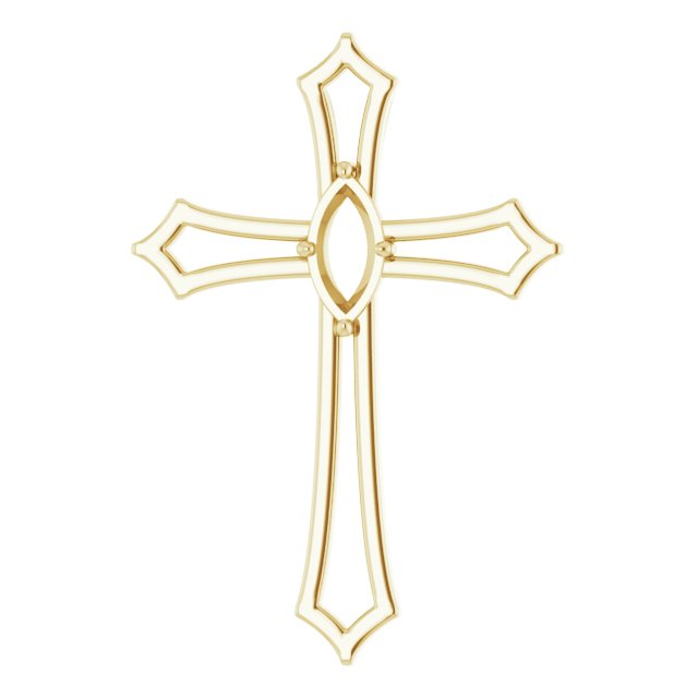 Accented Cross Pendant