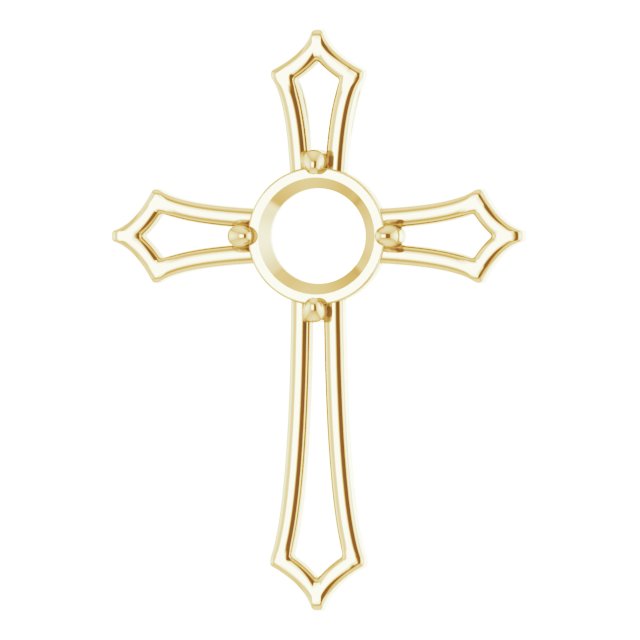 Accented Cross Pendant
