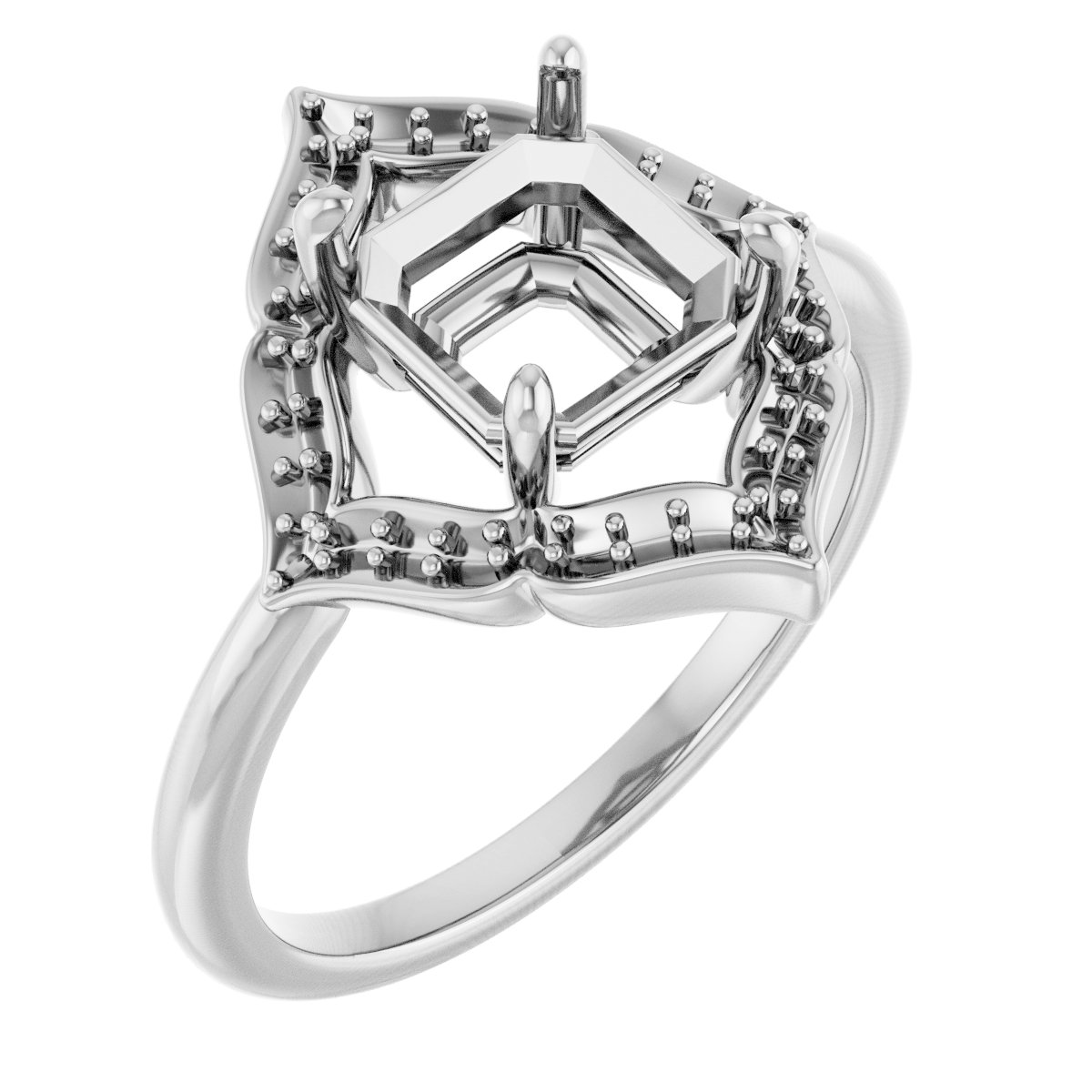 Vintage-Inspired Halo-Style Ring