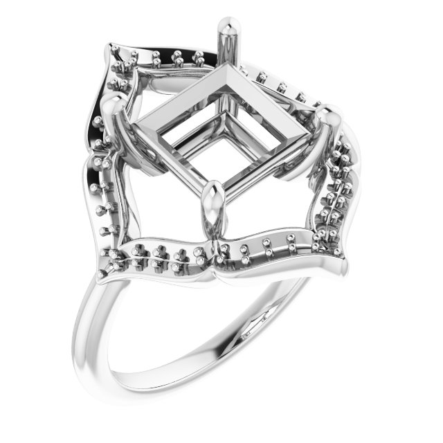 Vintage-Inspired Halo-Style Ring