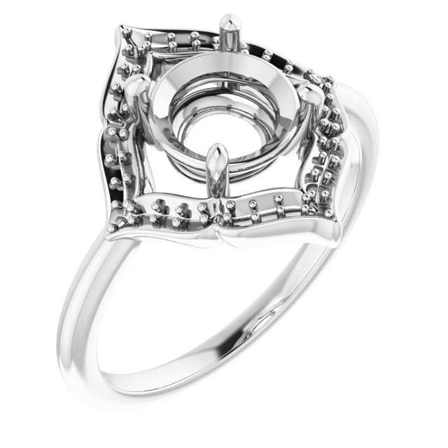 Vintage-Inspired Halo-Style Ring