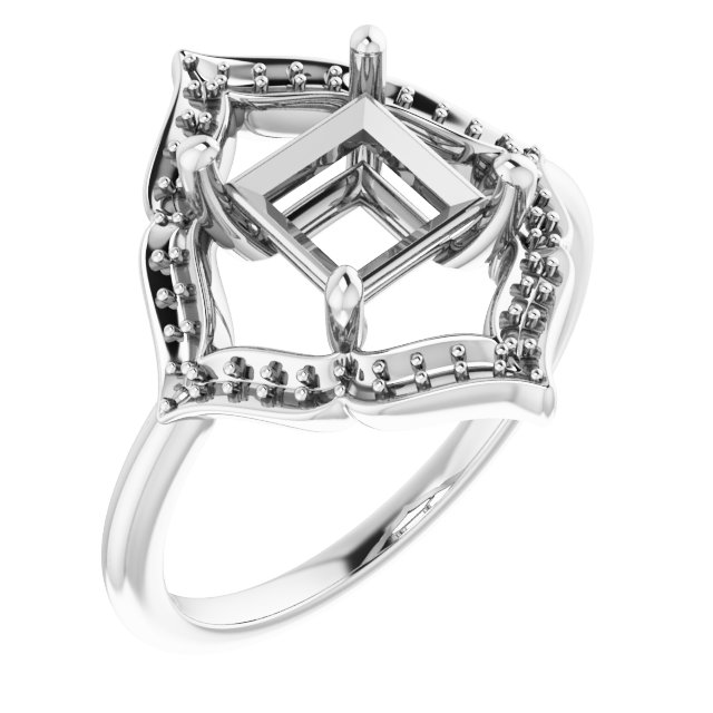 Vintage-Inspired Halo-Style Ring