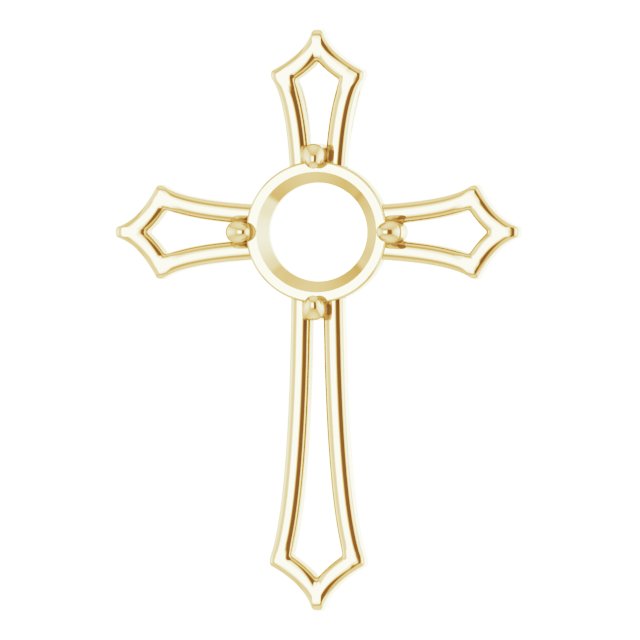 Accented Cross Pendant