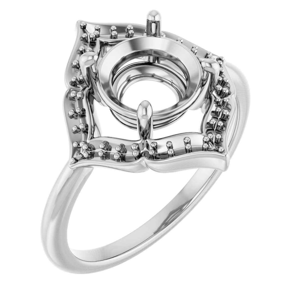 Vintage-Inspired Halo-Style Ring