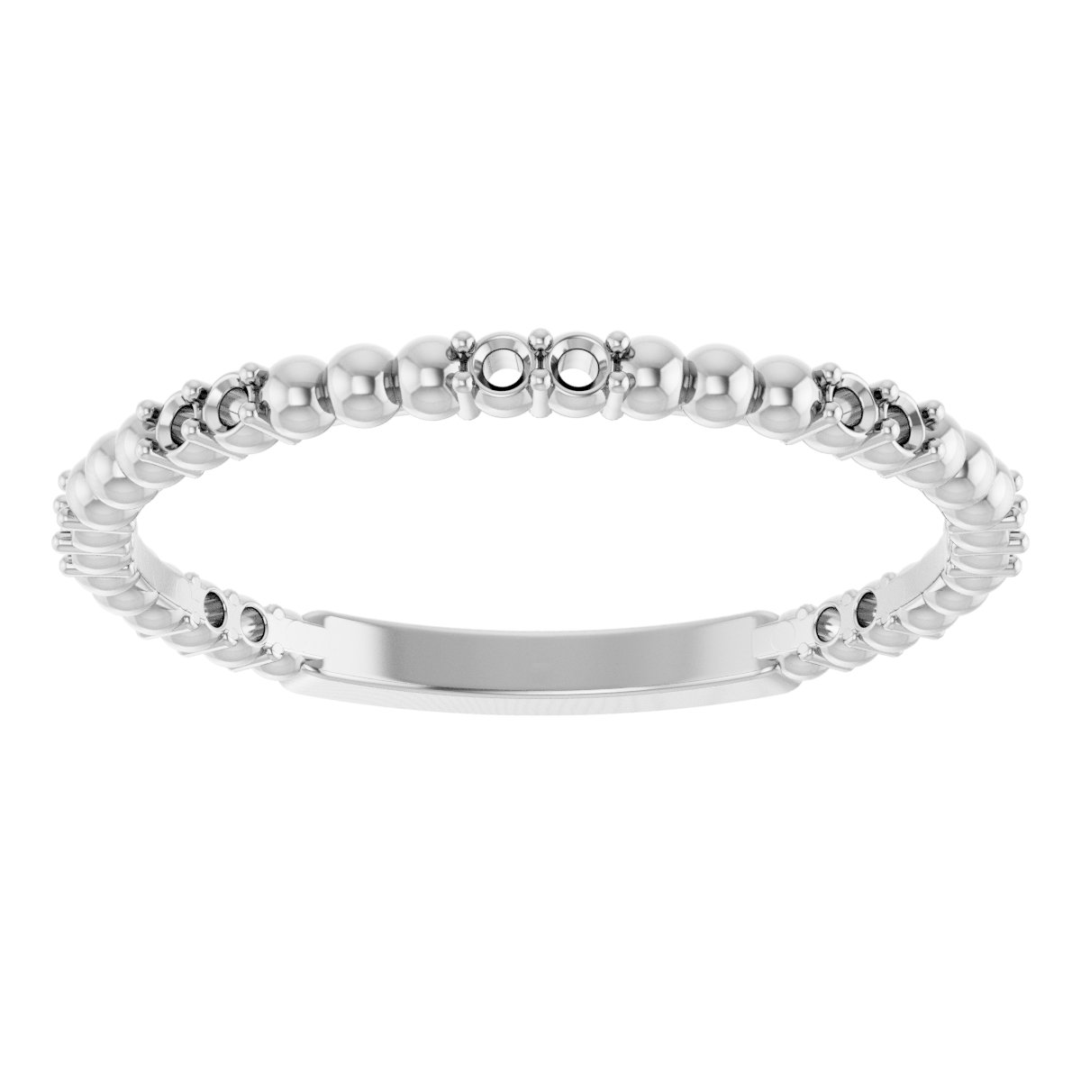 14K White 1/6 CTW Diamond Anniversary Band