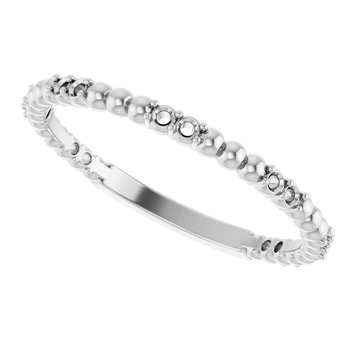 14K White 1/6 CTW Diamond Anniversary Band