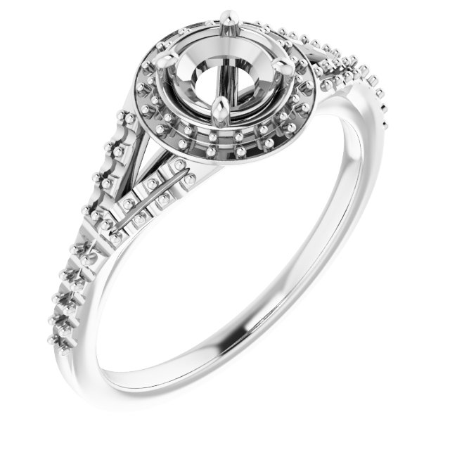 Halo-Style Engagement Ring