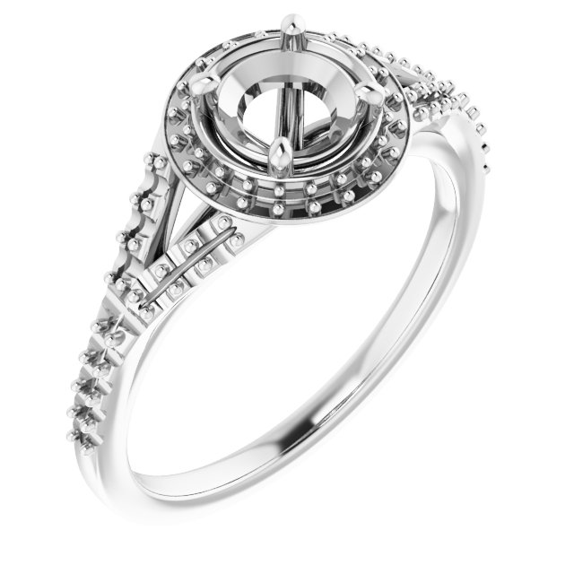 Halo-Style Engagement Ring