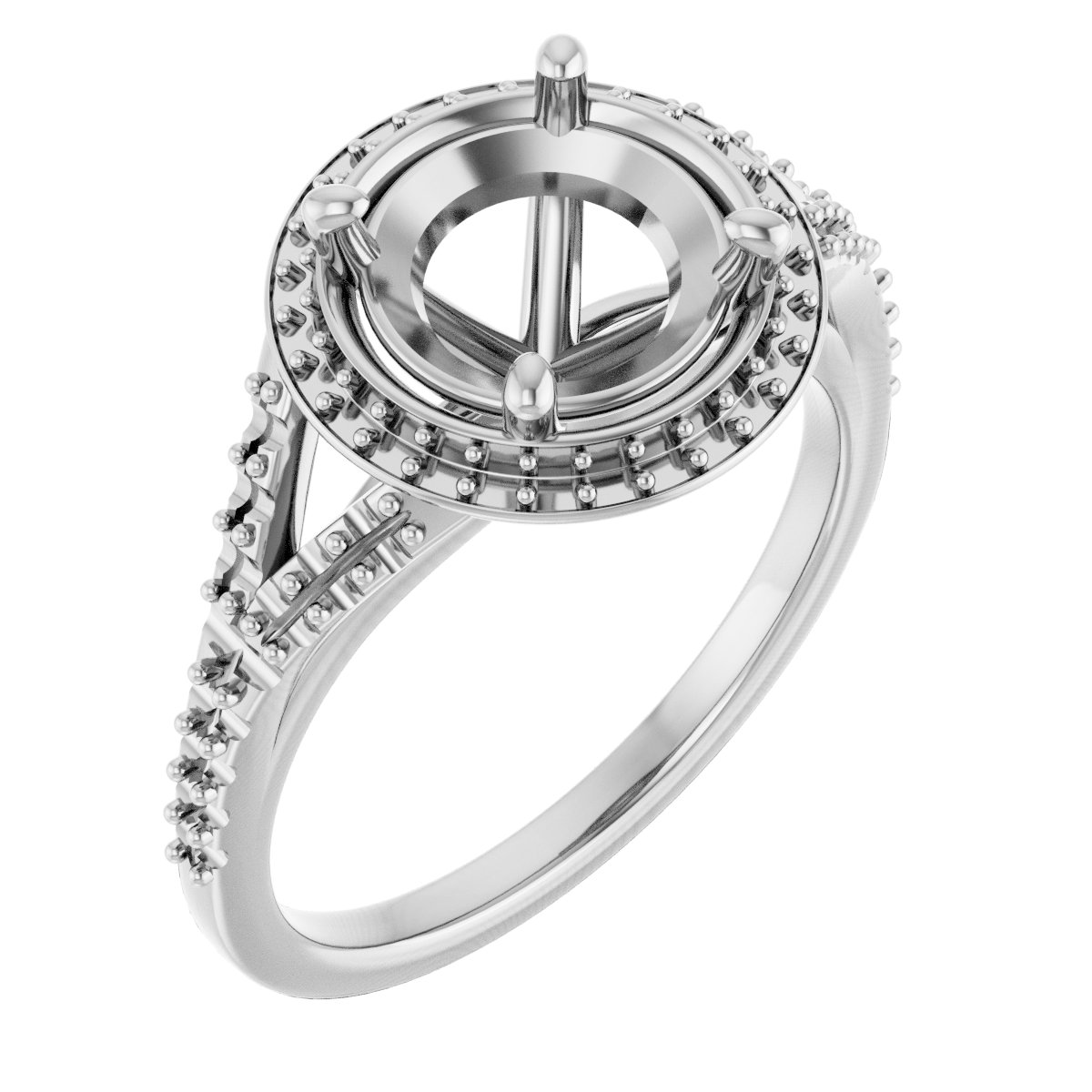 Halo-Style Engagement Ring