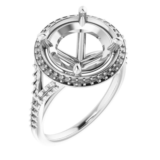Halo-Style Engagement Ring