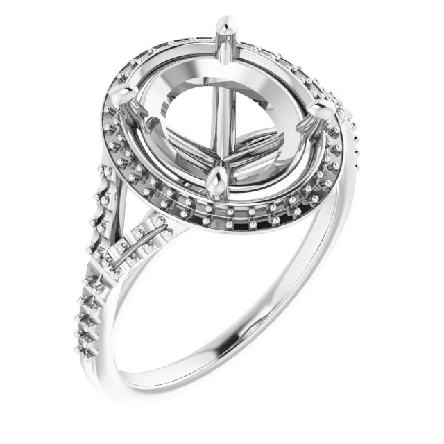 Halo-Style Engagement Ring