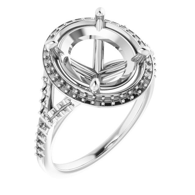 Halo-Style Engagement Ring