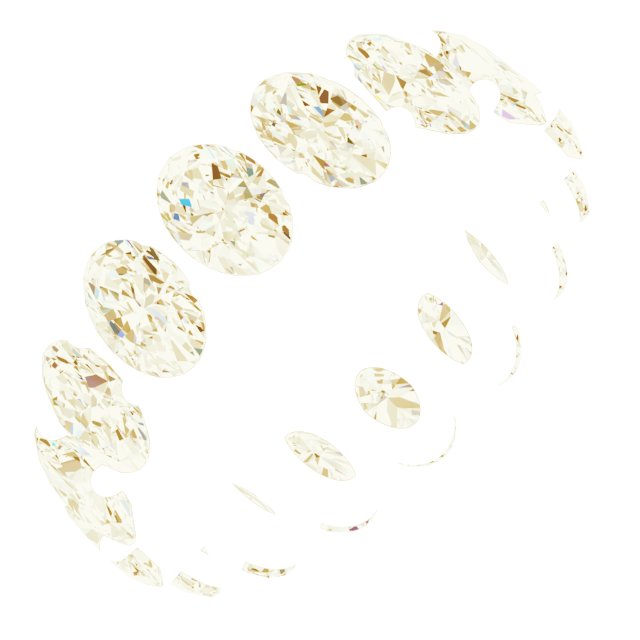 Shared-Prong Eternity Band