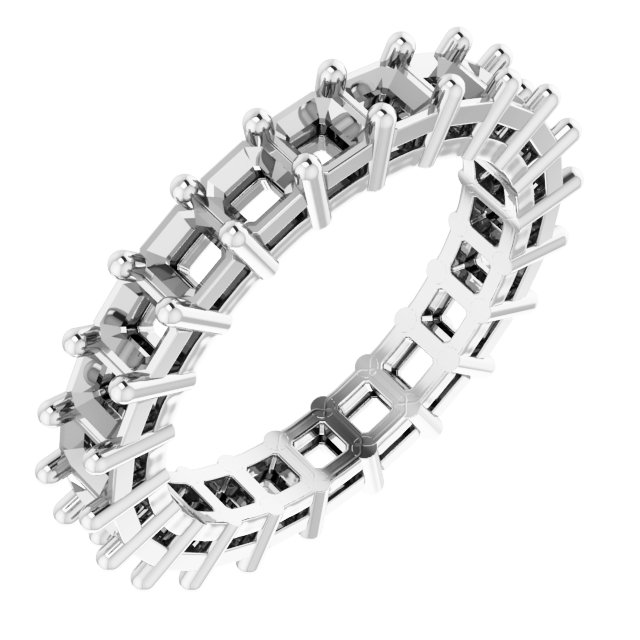 Shared-Prong Eternity Band