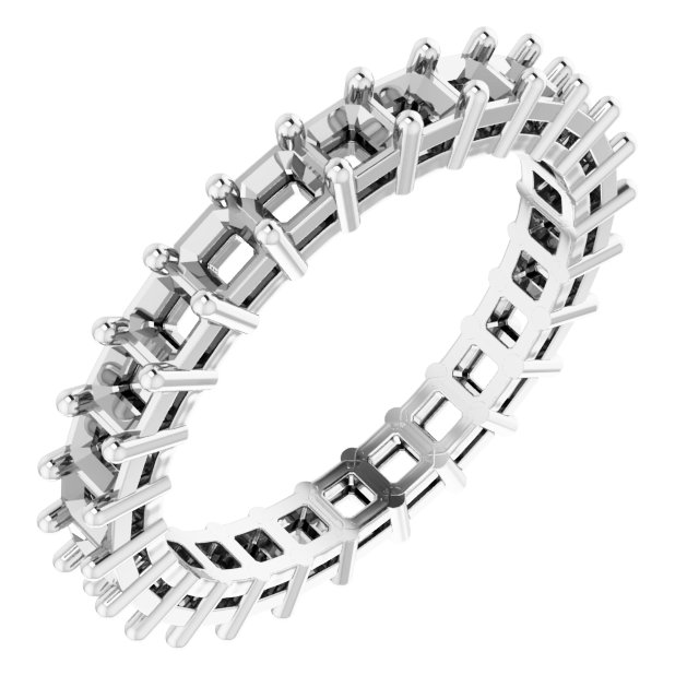Shared-Prong Eternity Band