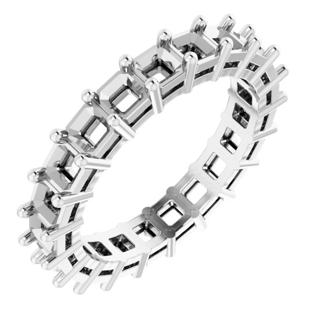 Shared-Prong Eternity Band