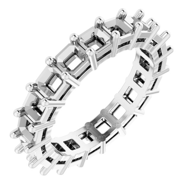 Shared-Prong Eternity Band