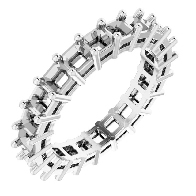 Shared-Prong Eternity Band